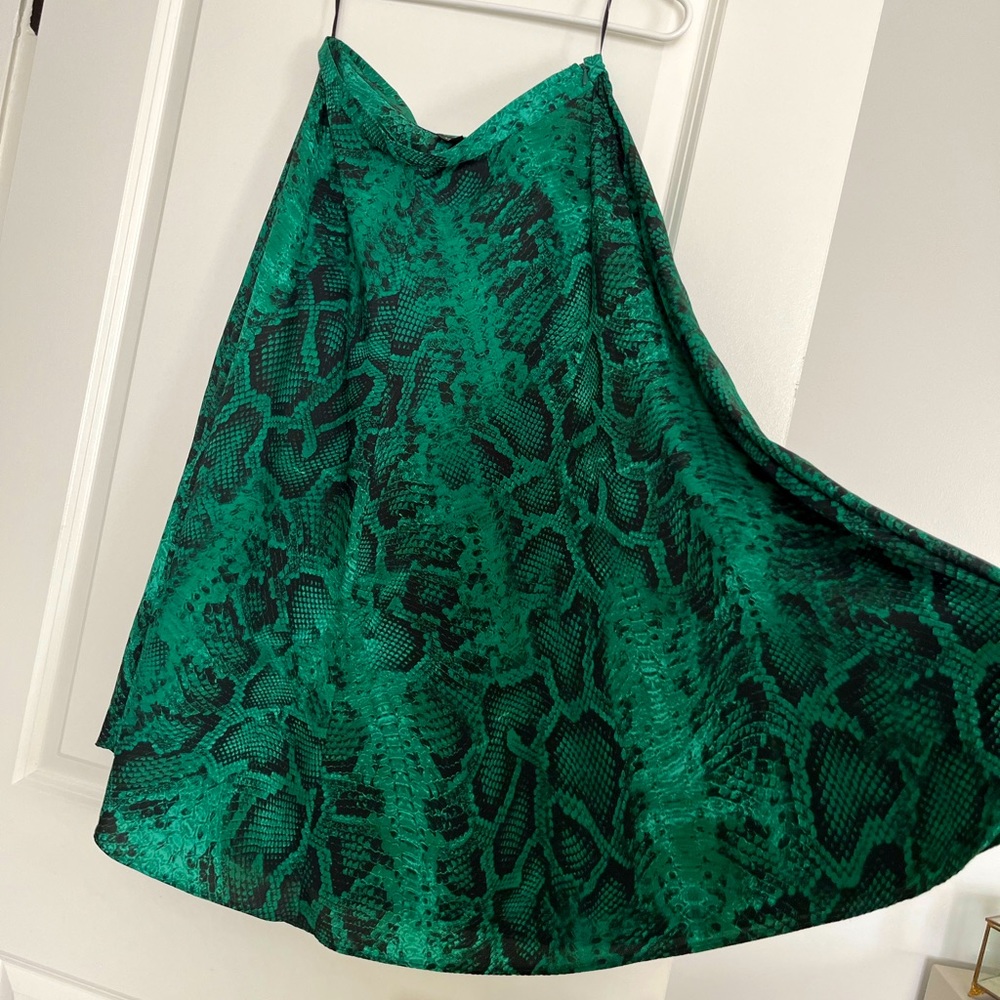 Snake Skin Print Top Shop Skirt